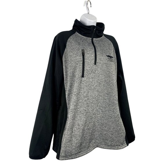 The Weather Co. Mens Golf Fleece Pullover Sweater Jacket Black & Gray XL - Picture 3 of 13